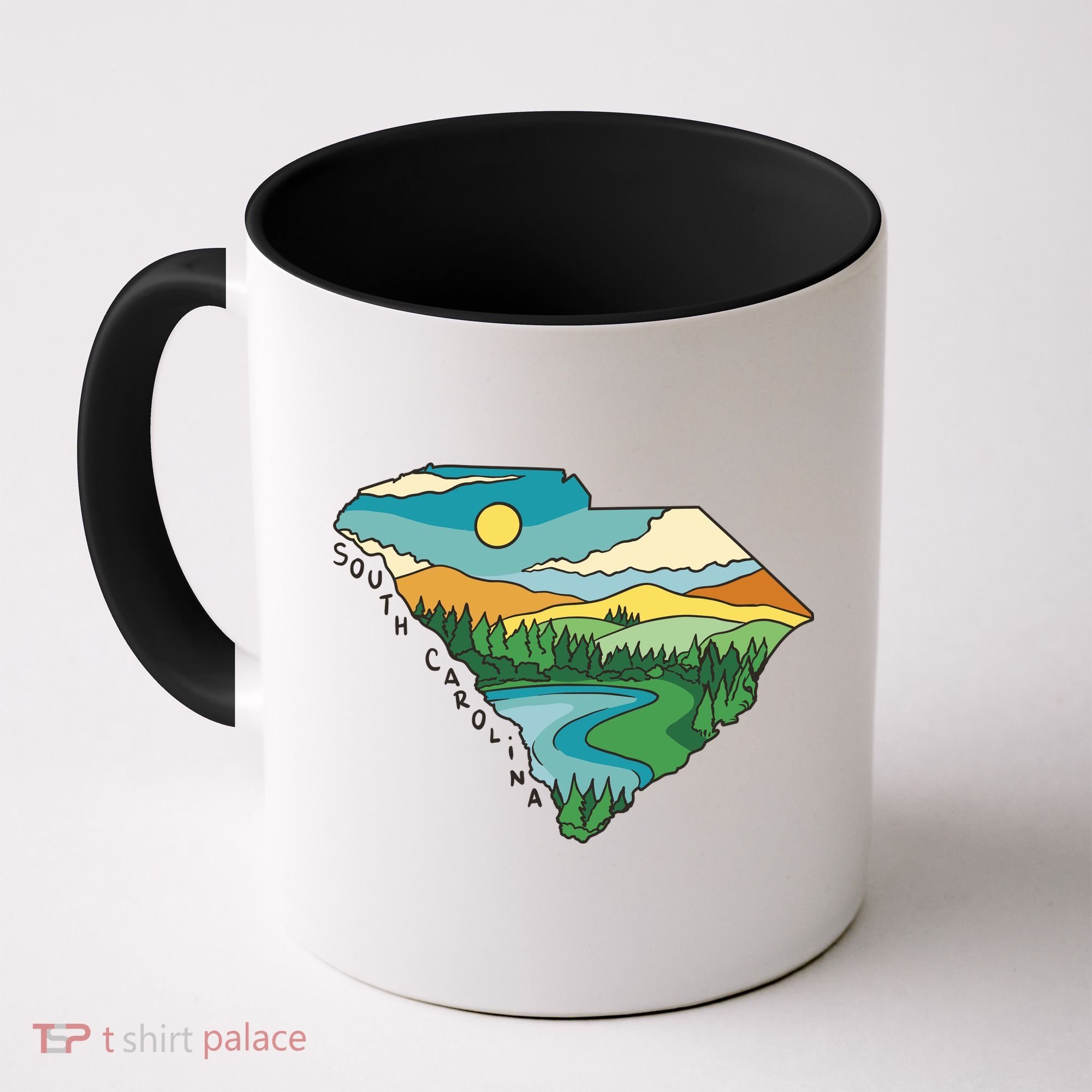 South Carolina Map Coffee Mug