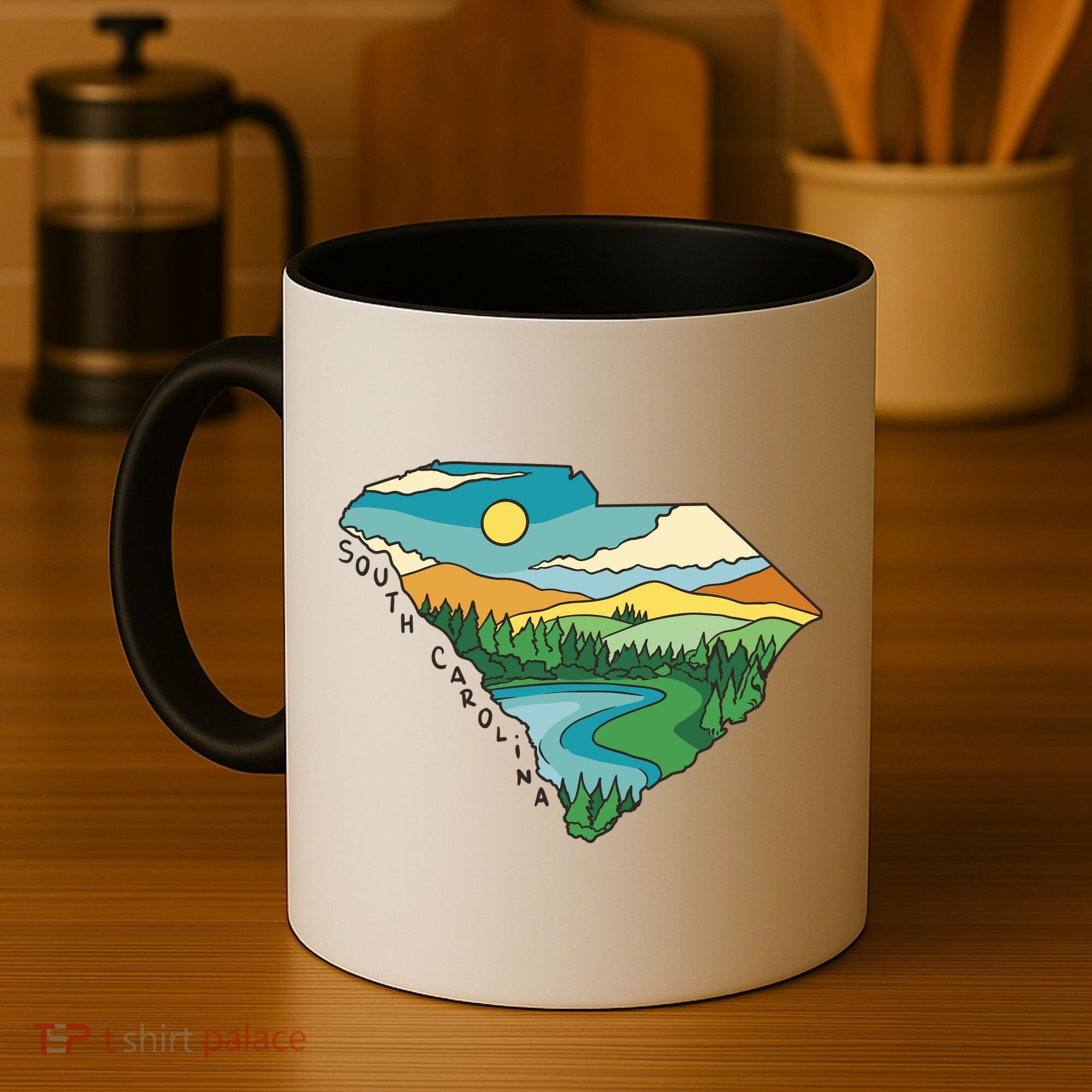 South Carolina Map Coffee Mug