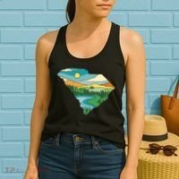 South Carolina Map Women's Tank Top thumb 2