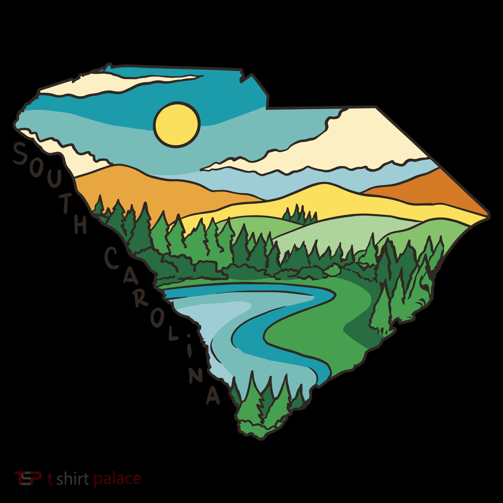 South Carolina Map Tank Top