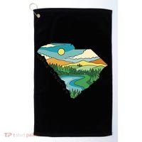 South Carolina Map Golf Towel thumb 0