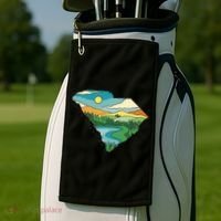 South Carolina Map Golf Towel thumb 2