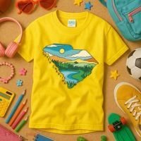South Carolina Map Kids T-Shirt thumb 3