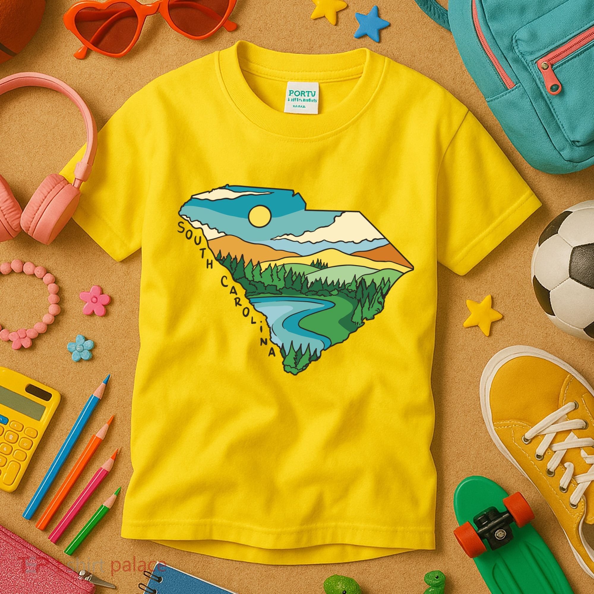 South Carolina Map Kids T-Shirt