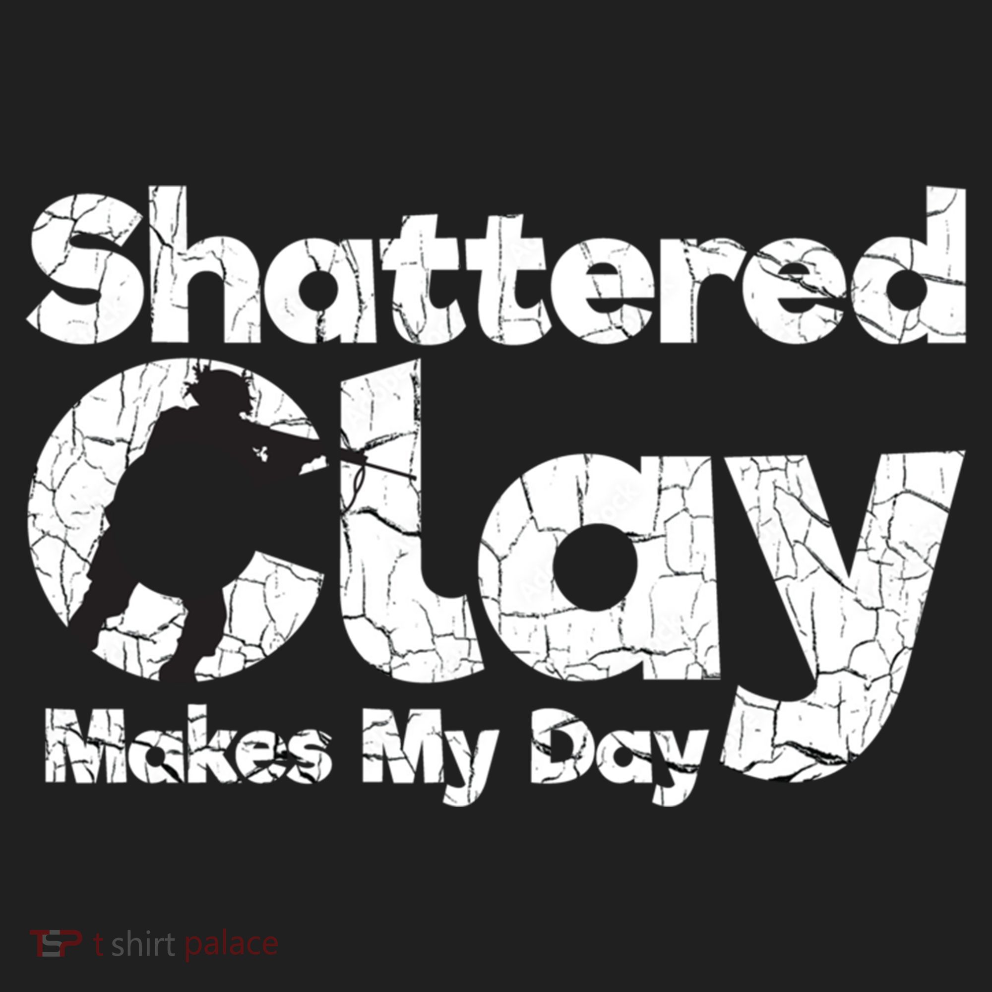 Shattered Clay Makes My Day Shooting Archery Gift Golf Towel