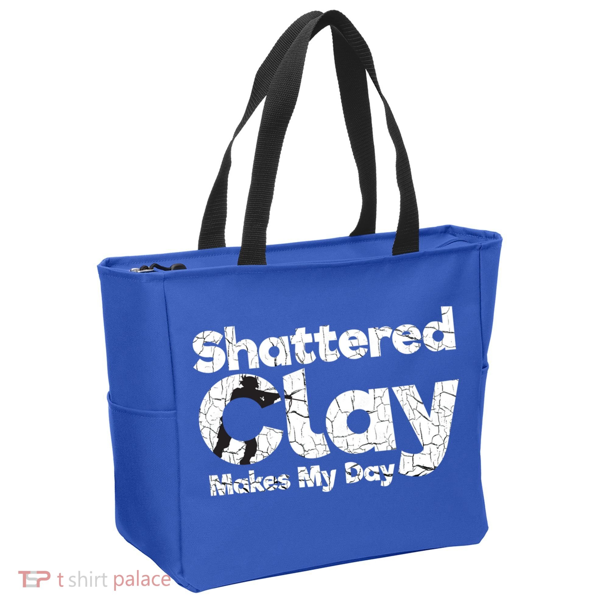 Shattered Clay Makes My Day Shooting Archery Gift Tote Bag
