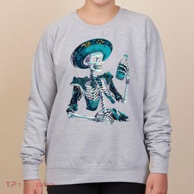 Skeleton Charro Mexican Skull Tequila Long Sleeve Women's Sweatshirt