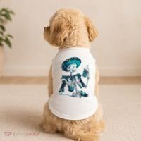 Skeleton Charro Mexican Skull Tequila Long Sleeve Doggie Tank thumb 2