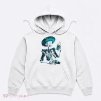 Skeleton Charro Mexican Skull Tequila Long Sleeve Hoodie thumb 0