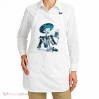 Skeleton Charro Mexican Skull Tequila Long Sleeve Apron thumb 2