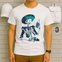 Skeleton Charro Mexican Skull Tequila Long Sleeve T-Shirt thumb 6