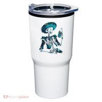 Skeleton Charro Mexican Skull Tequila Long Sleeve Tumbler thumb 0