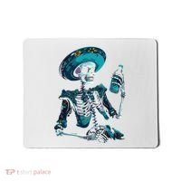 Skeleton Charro Mexican Skull Tequila Long Sleeve Mousepad thumb 0