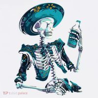 Skeleton Charro Mexican Skull Tequila Long Sleeve Hat thumb 2
