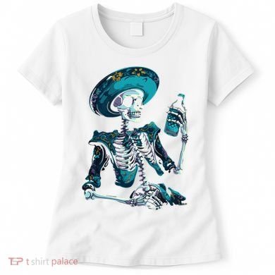Skeleton Charro Mexican Skull Tequila Long Sleeve Women's T-Shirt
