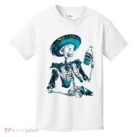 Skeleton Charro Mexican Skull Tequila Long Sleeve Kids T-Shirt thumb 0