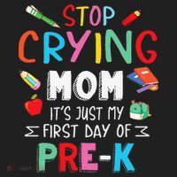 Stop Crying Mom Its Just My First Day Of Prek Back School Golf Towel thumb 3
