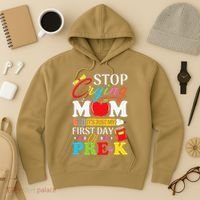 Stop Crying Mom Its My First Day Of PreK Back To School Hoodie thumb 3