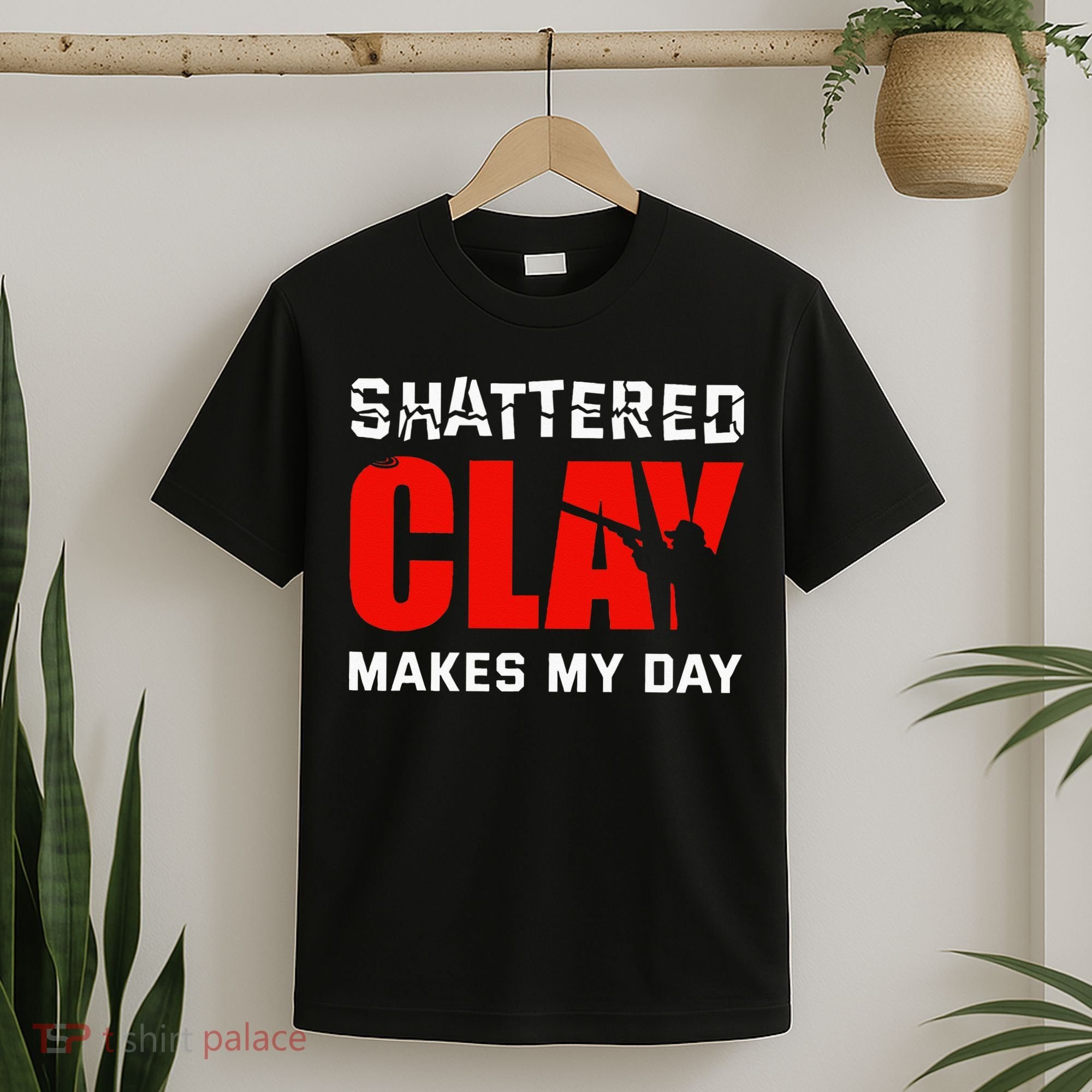 Shattered Clay Makes My Day Trap Skeet Shooting Clay Pigeon T-Shirt