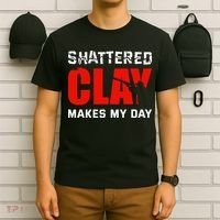 Shattered Clay Makes My Day Trap Skeet Shooting Clay Pigeon T-Shirt thumb 6