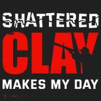 Shattered Clay Makes My Day Trap Skeet Shooting Clay Pigeon Beanie thumb 2