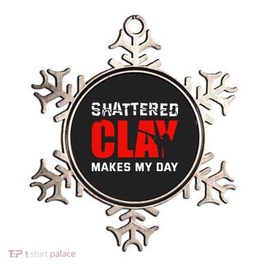 Shattered Clay Makes My Day Trap Skeet Shooting Clay Pigeon Ornament