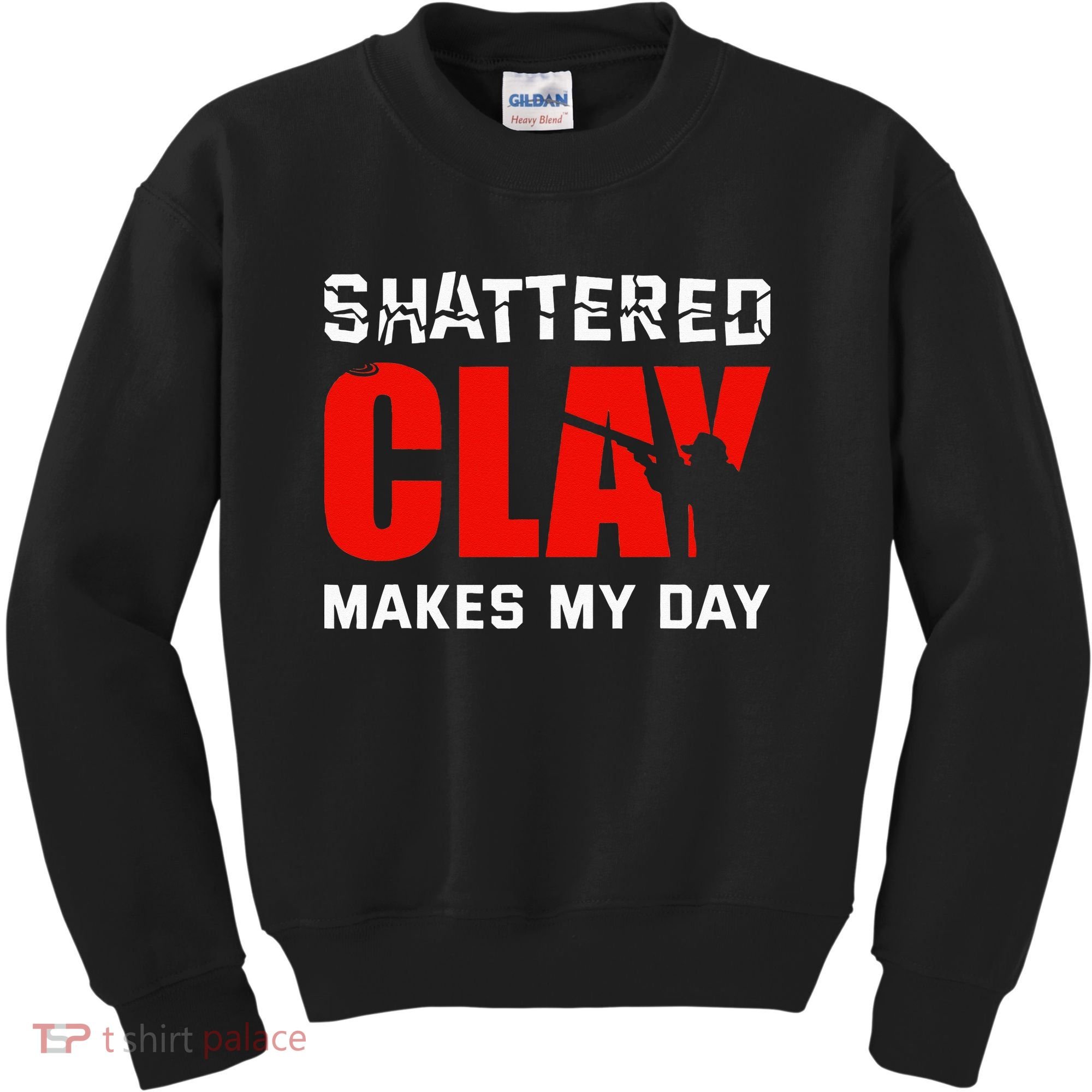 Shattered Clay Makes My Day Trap Skeet Shooting Clay Pigeon Kids Sweatshirt