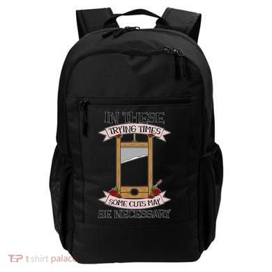 Some Cuts May Be Necessary Eat The Rich Political Protest Backpack