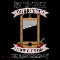 Some Cuts May Be Necessary Eat The Rich Political Protest Ornament thumb 1