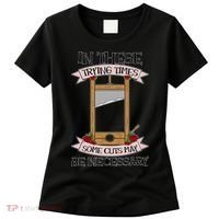 Some Cuts May Be Necessary Eat The Rich Political Protest Women's T-Shirt thumb 0