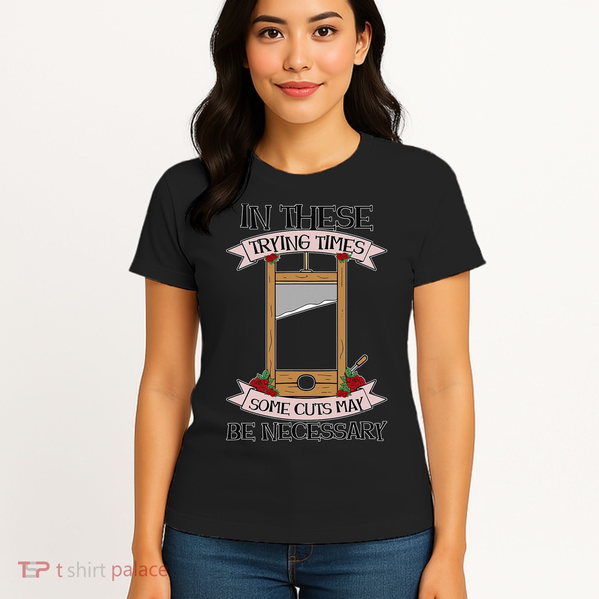 Some Cuts May Be Necessary Eat The Rich Political Protest Women's T-Shirt