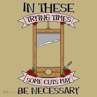 Some Cuts May Be Necessary Eat The Rich Political Protest Mousepad thumb 1