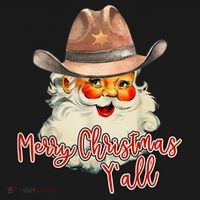Santa Claus Merry Christmas Y'all Western Country Cowboy Women's Tank Top thumb 5