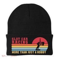 Slot Car More Than A Hobby Mini Car Drag Racing Slot Car Gift Beanie thumb 0