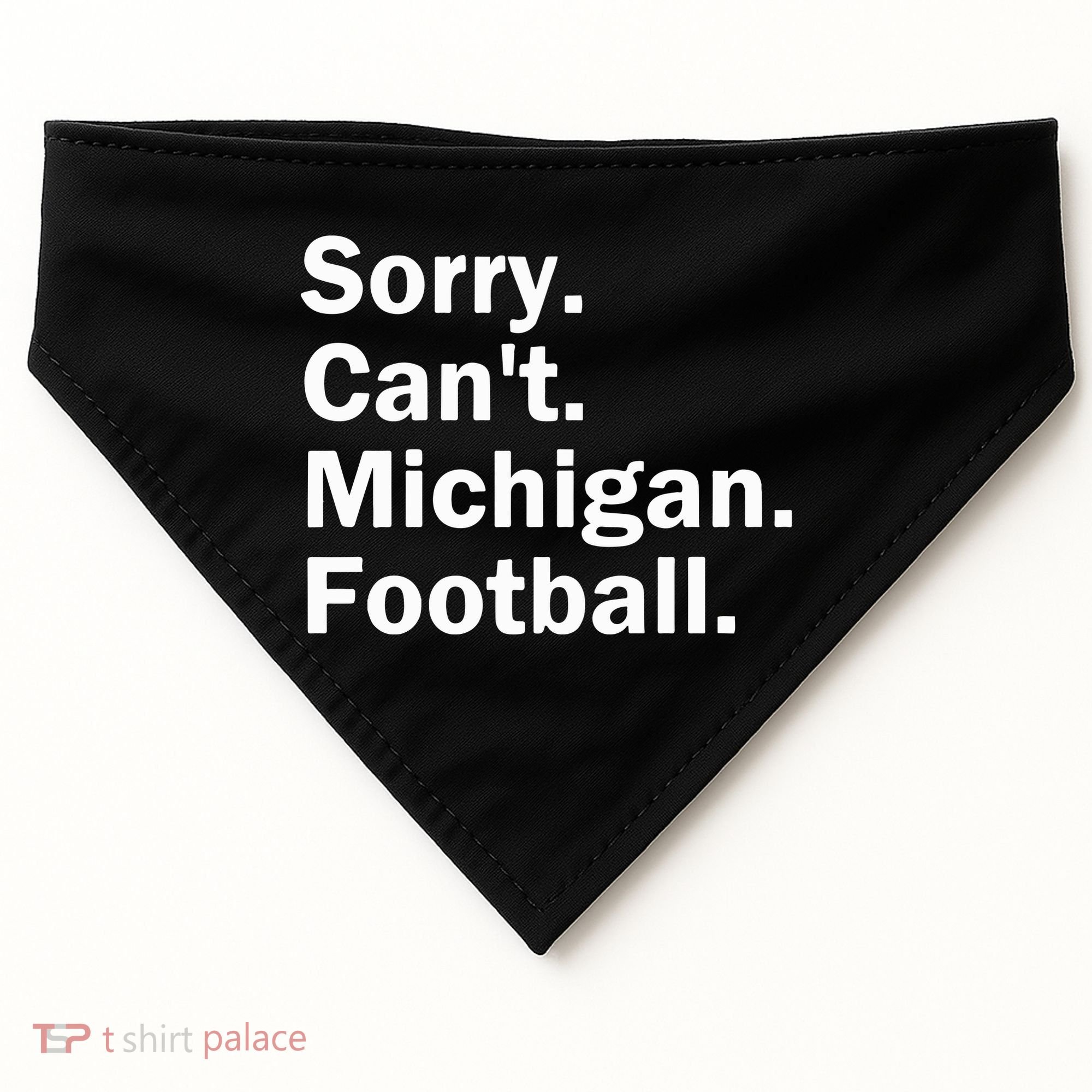 Sorry Cant Michigan Football USA-Made Doggie Bandana