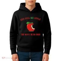 She Call Me Apple The Way I Be In Cider Kids Hoodie thumb 4