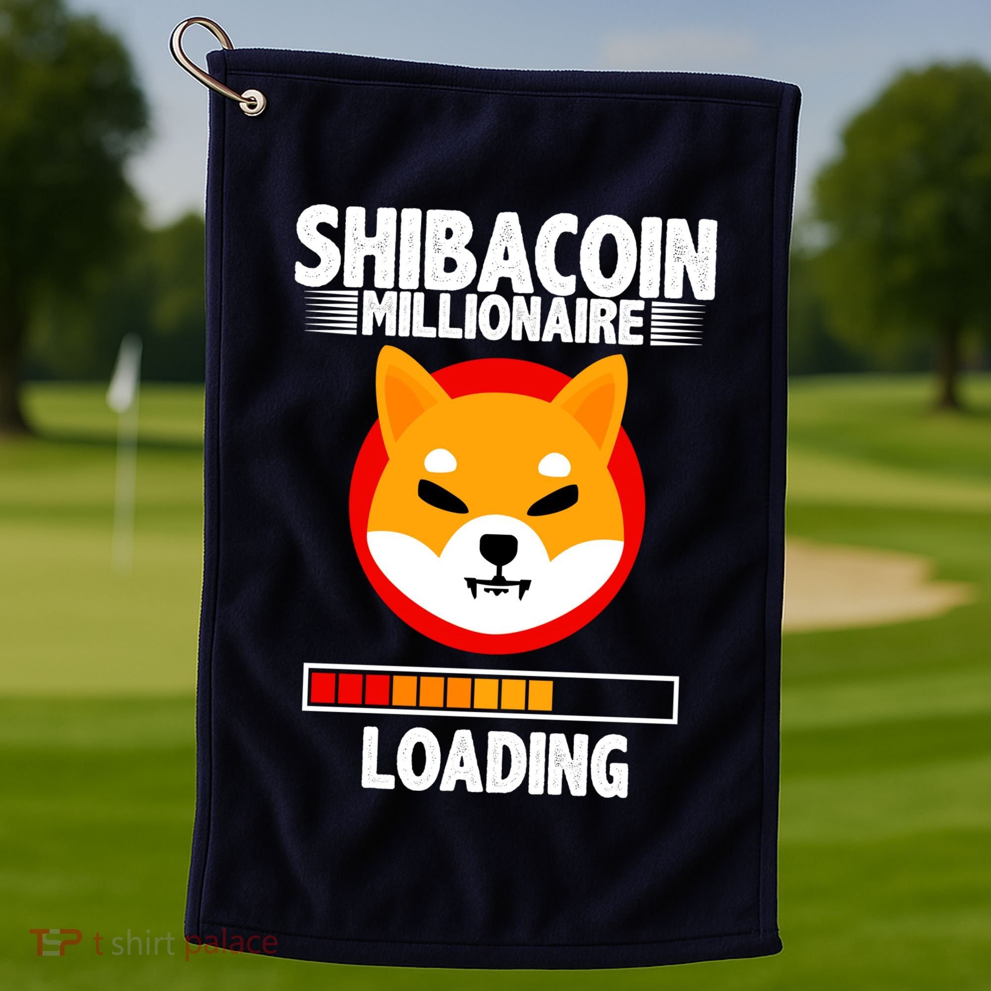 Shiba Coin Millionaire Loading Golf Towel