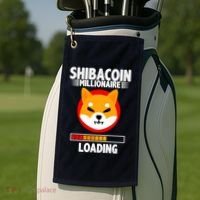 Shiba Coin Millionaire Loading Golf Towel thumb 2