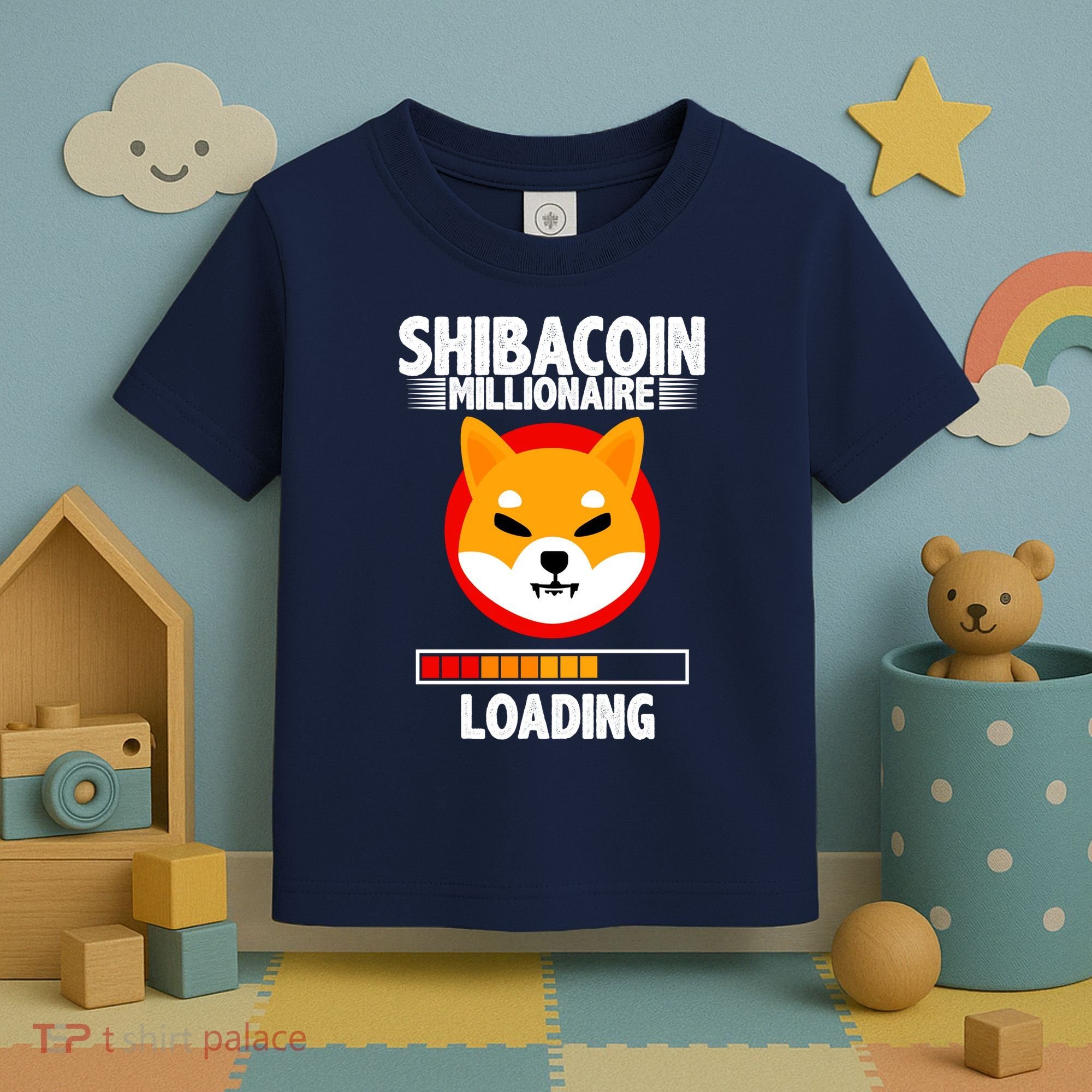 Shiba Coin Millionaire Loading Toddler T-Shirt