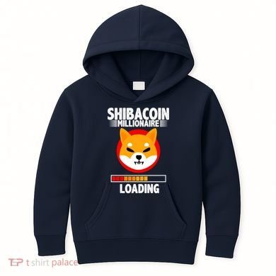 Shiba Coin Millionaire Loading Kids Hoodie
