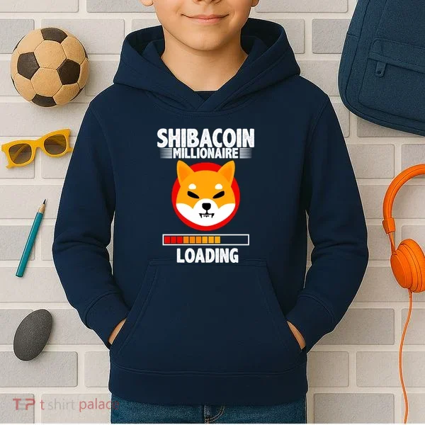 Shiba Coin Millionaire Loading Kids Hoodie