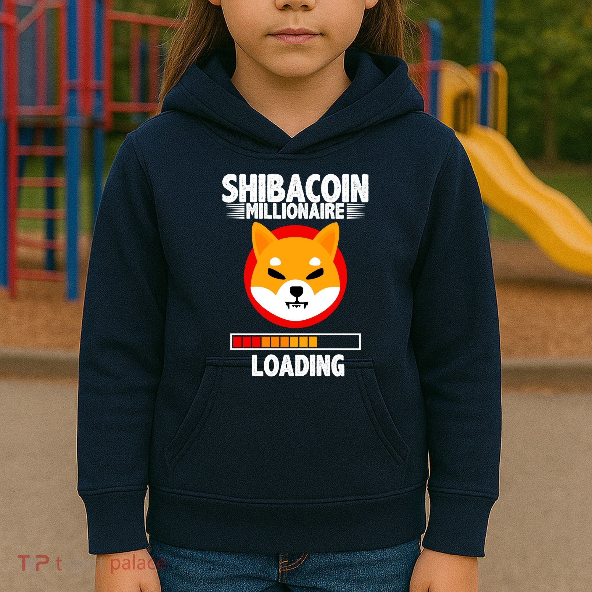 Shiba Coin Millionaire Loading Kids Hoodie