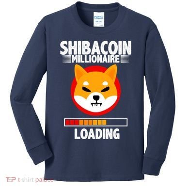 Shiba Coin Millionaire Loading Kids Long Sleeve Shirt