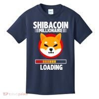 Shiba Coin Millionaire Loading Kids T-Shirt thumb 0