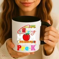Stop Crying Mom Its My First Day Of Pre K Back To School Coffee Mug thumb 3