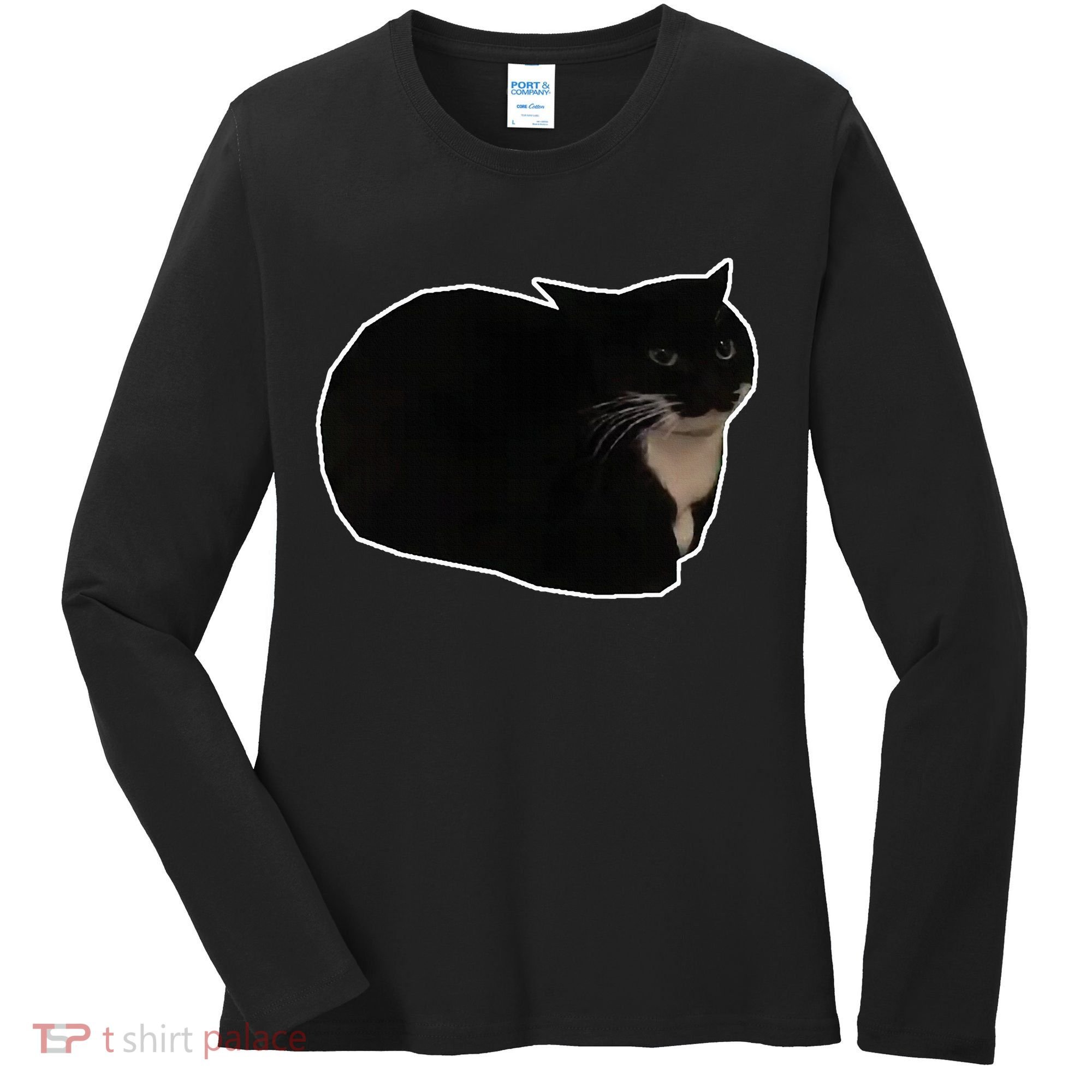 Spinning Cat Meme Maxwell The Cat Meme Women's Long Sleeve Shirt