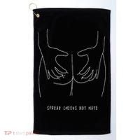 Spread Cheeks Not Hate Gym Fitness & Workout Golf Towel thumb 0