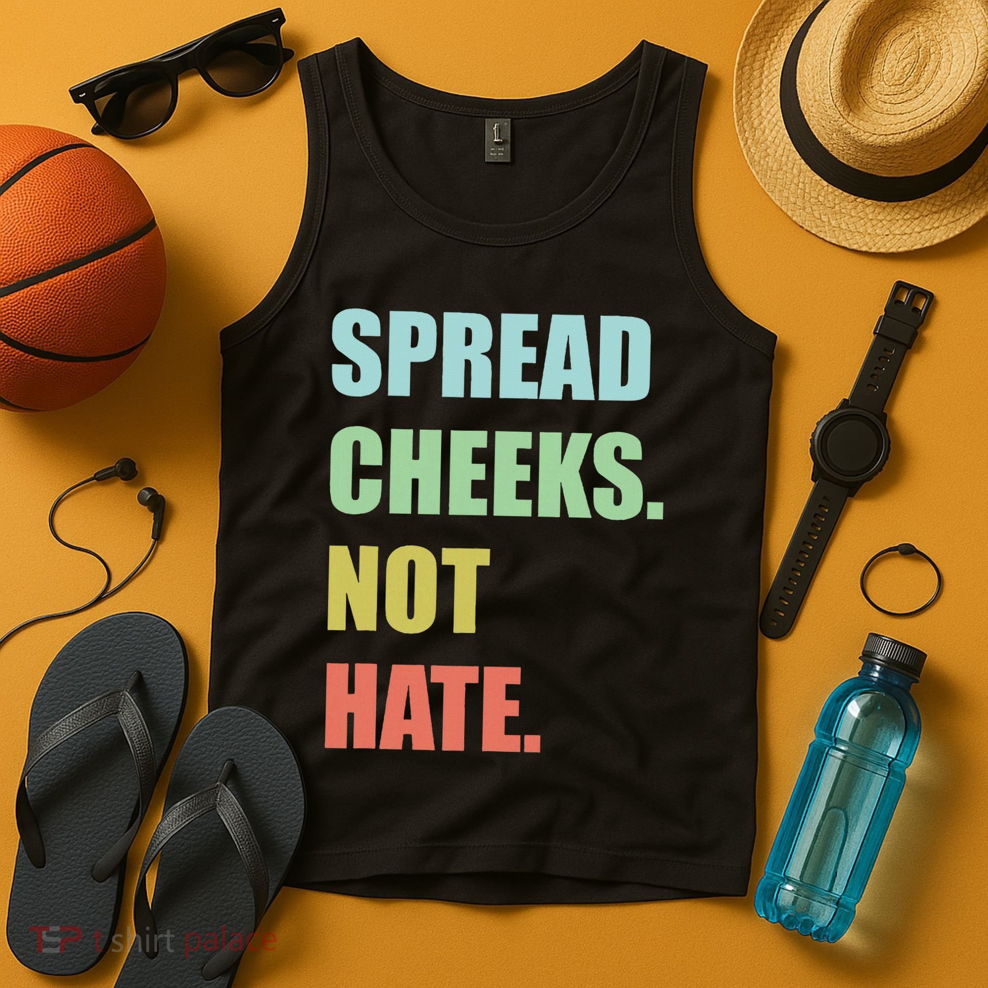Spread Cheeks. Not Hate. Tank Top