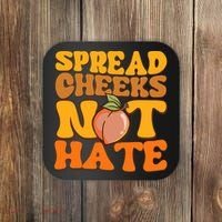 Spread Cheeks Not Hate Fitness Workout Funny Gym Coaster thumb 0