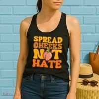 Spread Cheeks Not Hate Fitness Workout Funny Gym Women's Tank Top thumb 2
